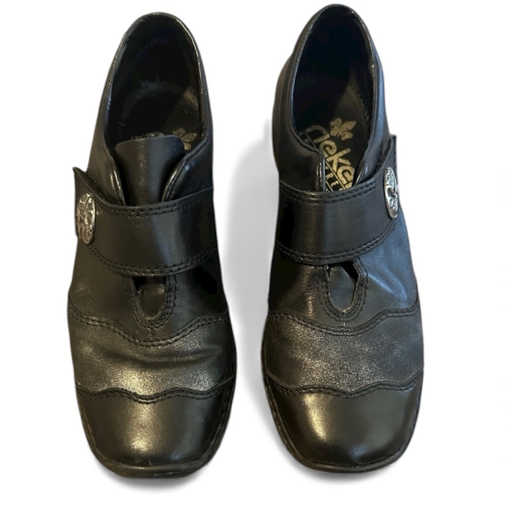 Rieker Antistress Black Leather Loafer